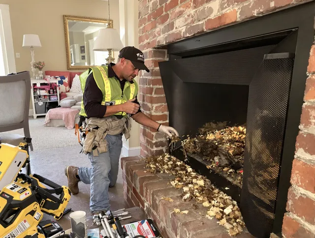 Safe screening installation by Westerly Chimney Sweep in Westerly, RI