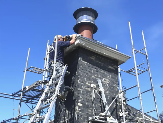 Sturdy chimney crown finished by Westerly Chimney Sweep in Westerly, RI