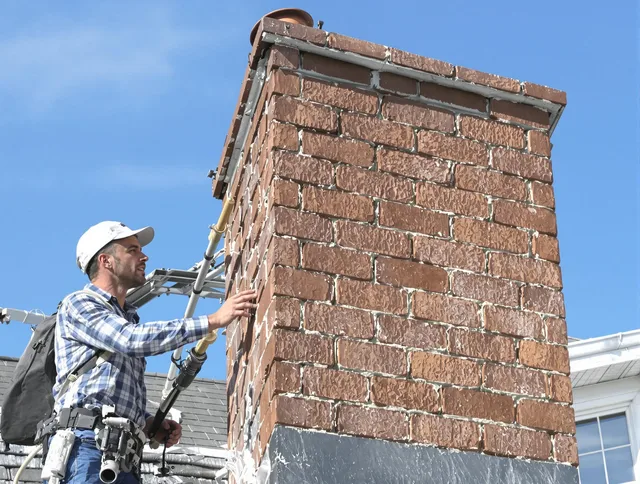Brickwork for a chimney rebuild by Westerly Chimney Sweep in Westerly, RI