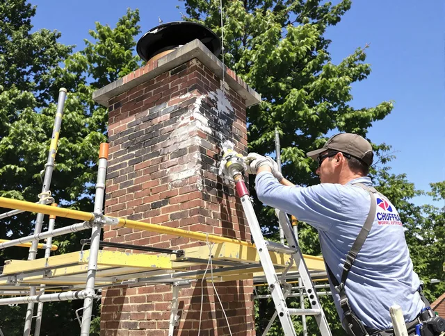 Structural chimney repair by Westerly Chimney Sweep in Westerly, RI