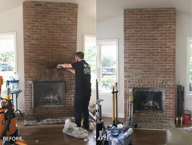 Finished chimney sweeping service by Westerly Chimney Sweep in Westerly, RI
