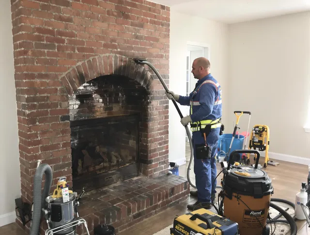 Westerly Chimney Sweep expert performing detailed chimney sweep in Westerly, RI