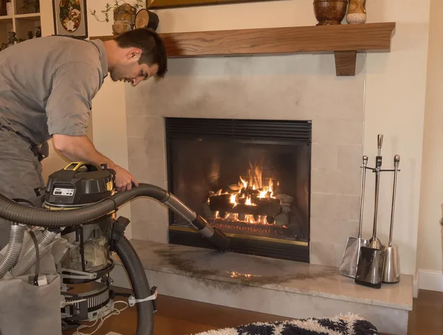 Routine fireplace upkeep by Westerly Chimney Sweep in Westerly, RI